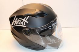 BOXED WESTT TWIN SHIELD SYSTEM MOTORCYCLE HELMET Condition ReportAppraisal Available on Request- All