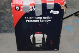 BOXED SPEAR & JACKSON 15LTR PUMP ACTION PRESSURE SPRAYER Condition ReportAppraisal Available on