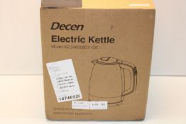 BOXED DECEN ELECTRIC KETTLE MODEL: KEGX8008CB-GS RRP £29.99Condition ReportAppraisal Available on