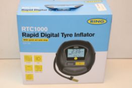 BOXED RING RTC1000 RAPID DIGITAL TYRE INFLATOR 12V DCCondition ReportAppraisal Available on Request-