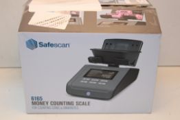 BOXED SAFESCAN 6165 MONEY COUNTING SCALE FOR COUNTING COINS & BANK NOTES Condition ReportAppraisal