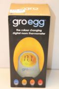 BOXED GRO EGG THE COLOUR CHANGING DIGITAL ROOM THERMOMETER Condition ReportAppraisal Available on