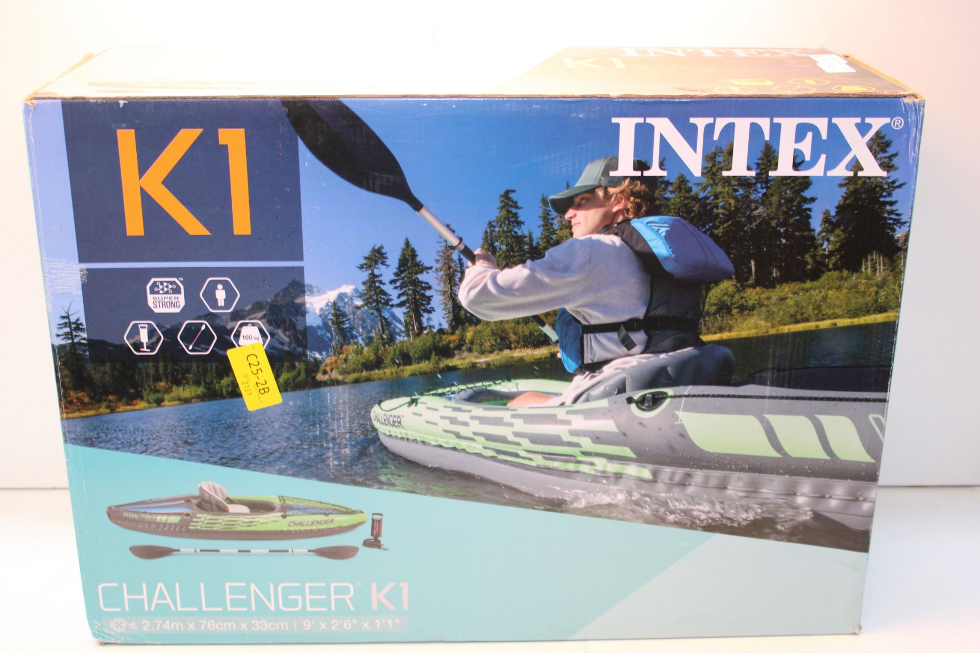 BOXED INTEX CHALLENGER K1 KAYAK RRP £128.99Condition ReportAppraisal Available on Request- All Items