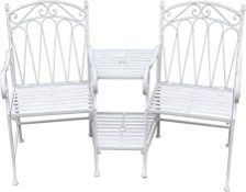 BOXED ROYALCRAFT ROMANCE LOVE CHAIR ANTIQUE WHITE RRP £139.00Condition ReportAppraisal Available