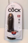 BOXED KING COCK 7" COCK WITH BALLS Condition ReportAppraisal Available on Request- All Items are
