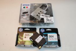 4X BOXED/UNBOXED ASSORTED INK CARTRIDGES (IMAGE DEPICTS STOCK)Condition ReportAppraisal Available on