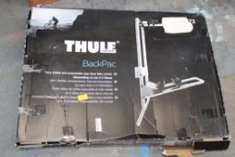 BOXED THULE BACKPAC REAR DOOR BIKE RACK RRP £279.99Condition ReportAppraisal Available on Request-