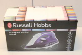 BOXED RUSSELL HOBBS SUPREME STEAM 2400W RRP £14.99Condition ReportAppraisal Available on Request-