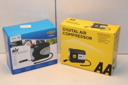 2X BOXED AIR COMPRESSOR/TYRE INFLATORS (IMAGE DEPICTS STOCK)Condition ReportAppraisal Available on