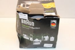 BOXED BRAUN TRIBUTE COLLECTION CITRUS JUICER Condition ReportAppraisal Available on Request- All