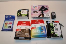 7X ASSORTED BOXED/UNBOXED INK CARTRIDGES (IMAGE DEPICTS STOCK)Condition ReportAppraisal Available on