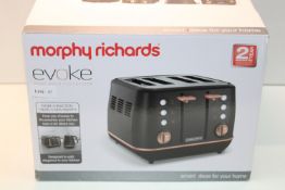 BOXED MORPHY RICHARDS EVOKE ROSE GOLD COLLECTION 4 SLICE TOASTER RRP £62.12Condition ReportAppraisal