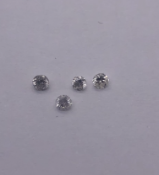 4 Round Brilliant Cut 0.03 carat Diamonds (0.12 carat total)