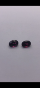 Pair of 0.5 carat oval Garnets No Reserve