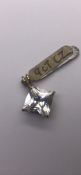 9 carat gold pendant set with square cz stone No Reserve