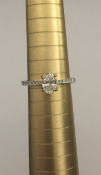 18 carat White Gold Solitaire Ring set with 0.60 Oval Diamond and 0.20 carat Diamonds on shoulders