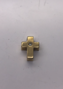 18ct Yellow Gold Diamond Cross