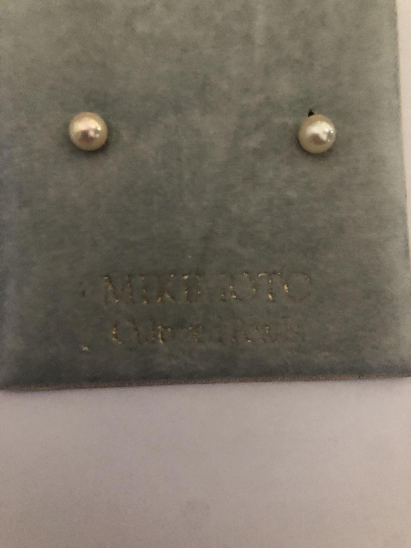 Mikimoto Natural Pearl Earrings - Image 2 of 2