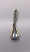 9 carat Yellow Gold Aquamarine Pendant