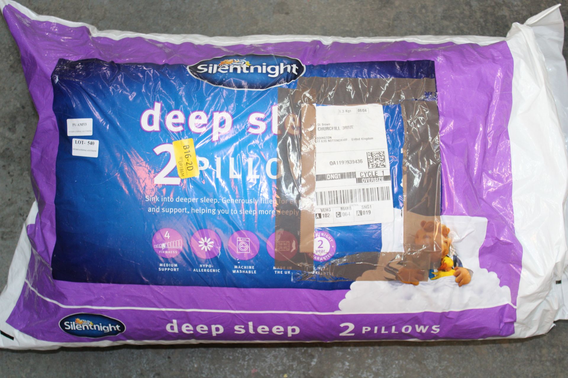 BAGGED SILENTNIGHT DEEP SLEEP 2 PILLOWS RRP £23.49Condition ReportAppraisal Available on Request-