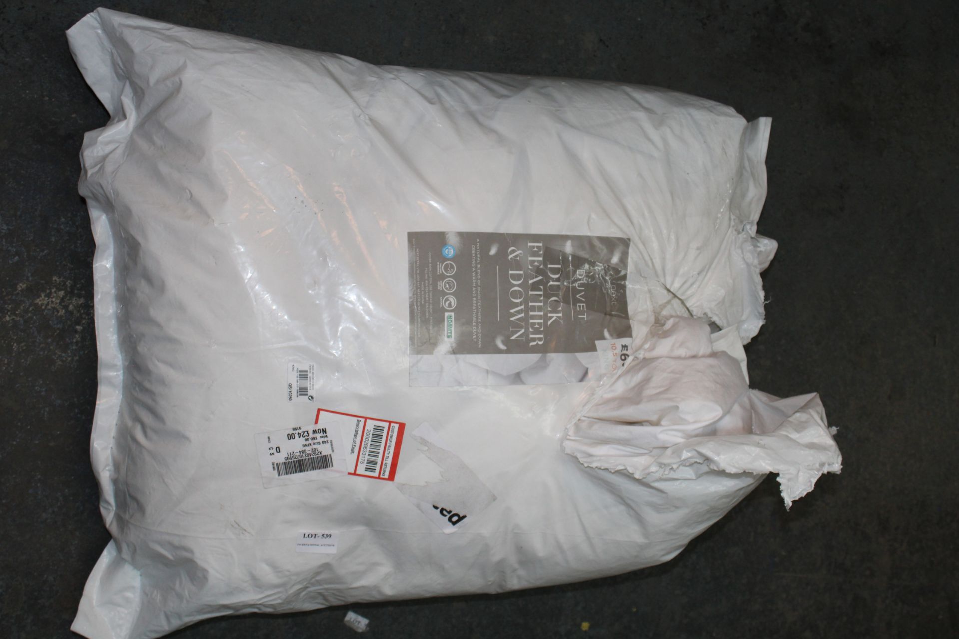 BAGGED NEXT 10.5TOG KINGSIZE DUCK FEATHER & DOWN DUVET RRP £60.00Condition ReportAppraisal Available