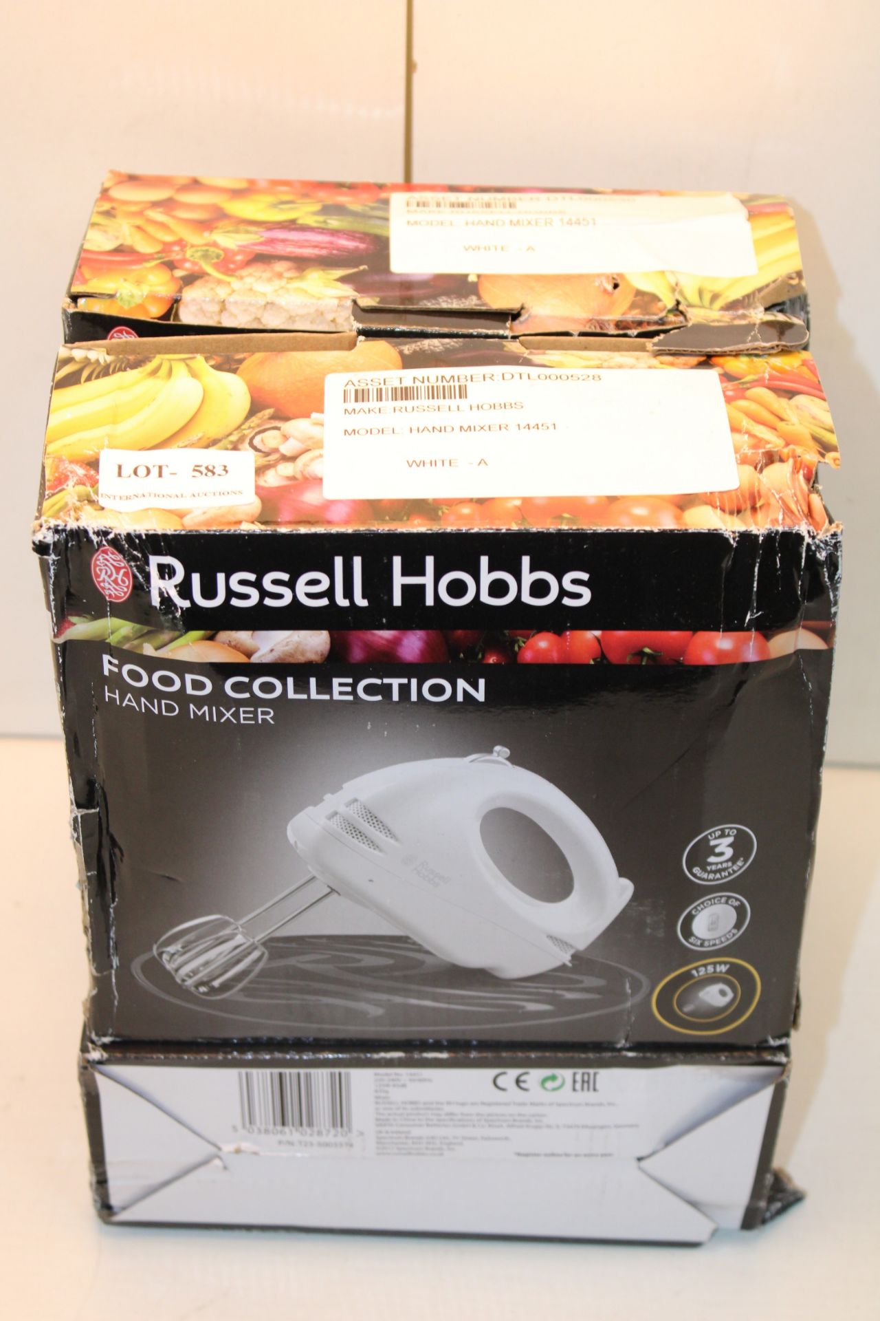 3X BOXED RUSSELL HOBBS FOOD COLLECTION HAND MIXERS COMBINED RRP £54.00Condition ReportAppraisal