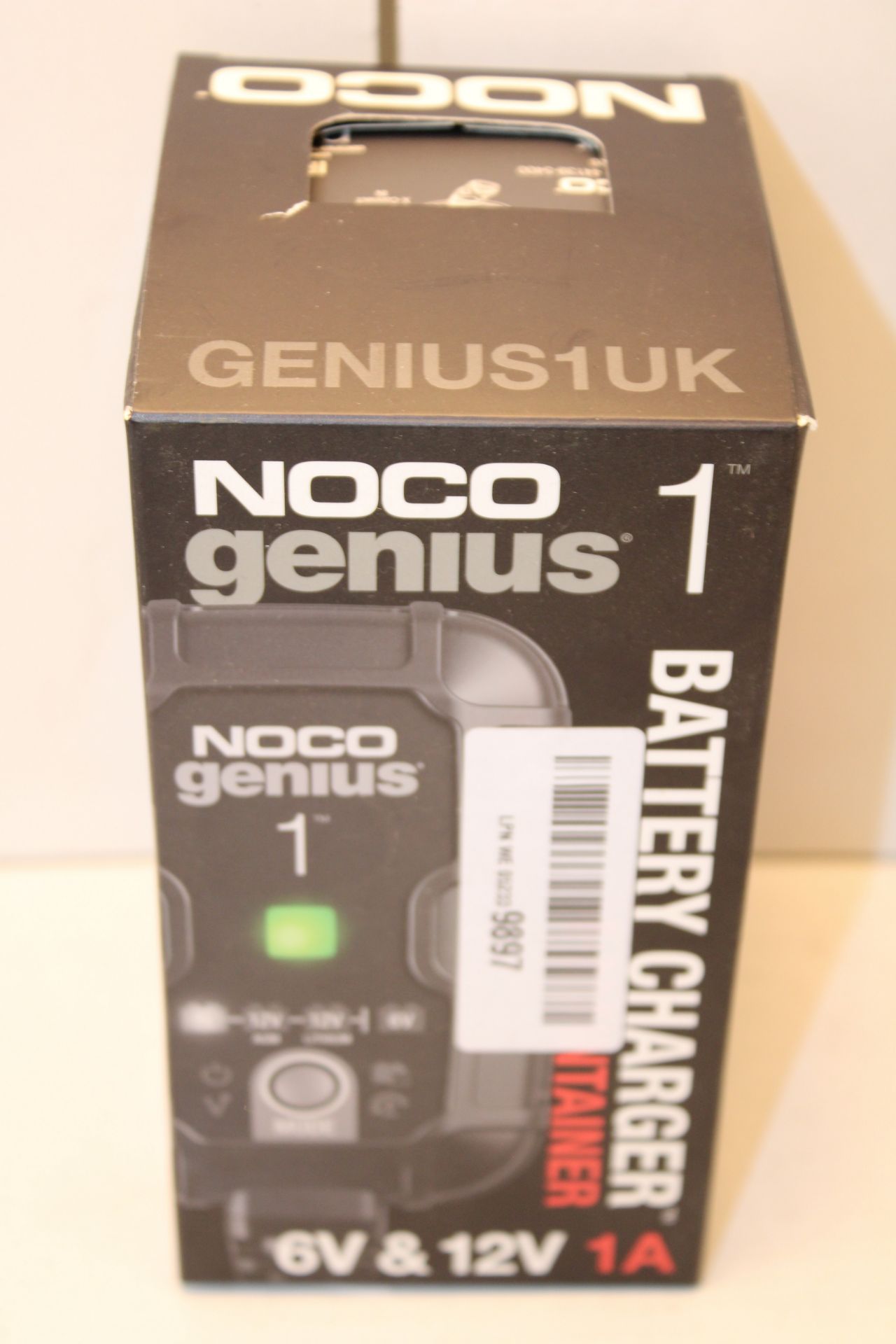 BOXED NOCO GENIUS 1 BATTERY CHARGER + MAINTAINER 6V & 12V 1A RRP £35.00Condition ReportAppraisal