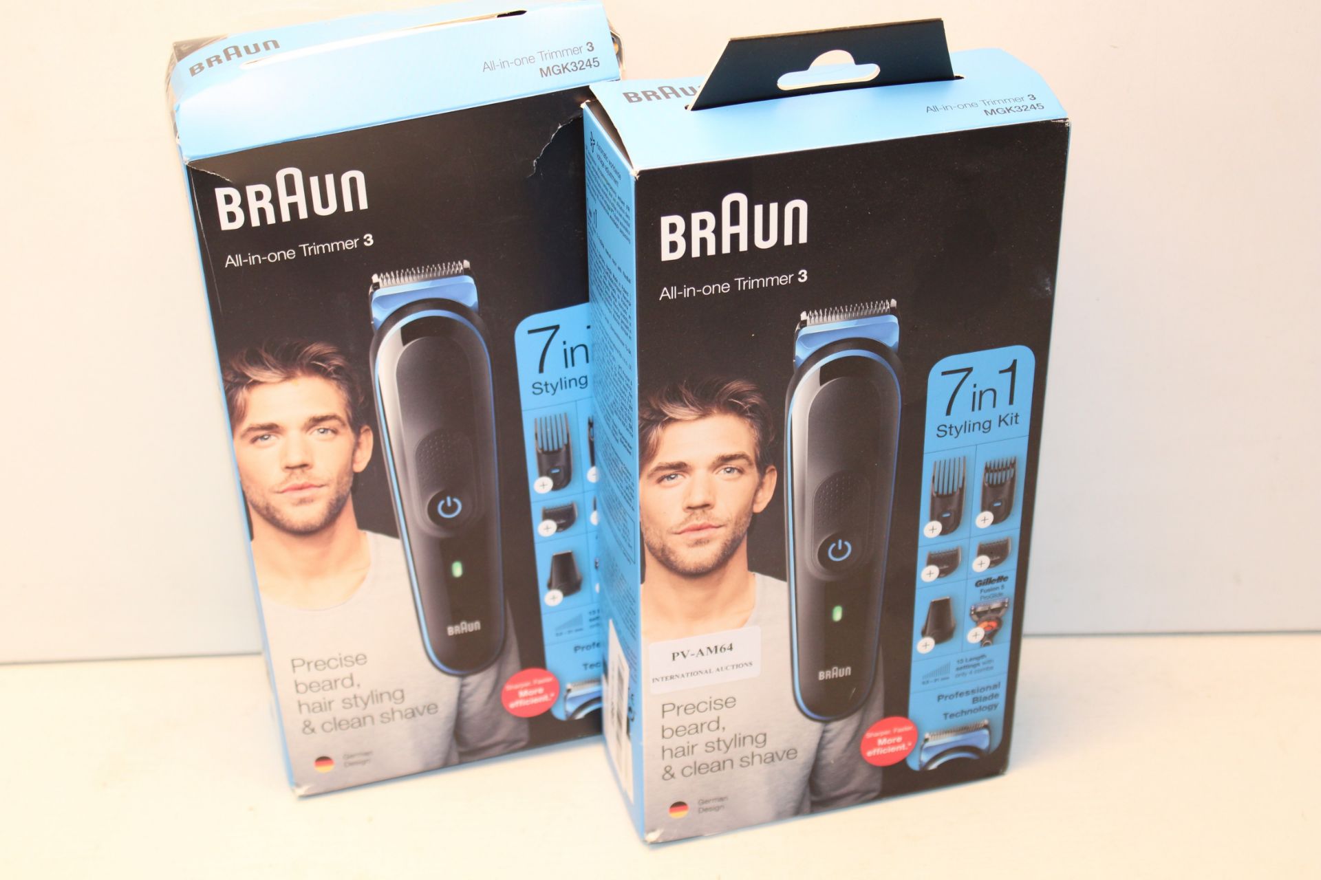 2X BOXED BRAUN ALL-IN-ONE TRIMMER 3 MODEL: MGK3245 COMBINED RRP £70.00Condition ReportAppraisal