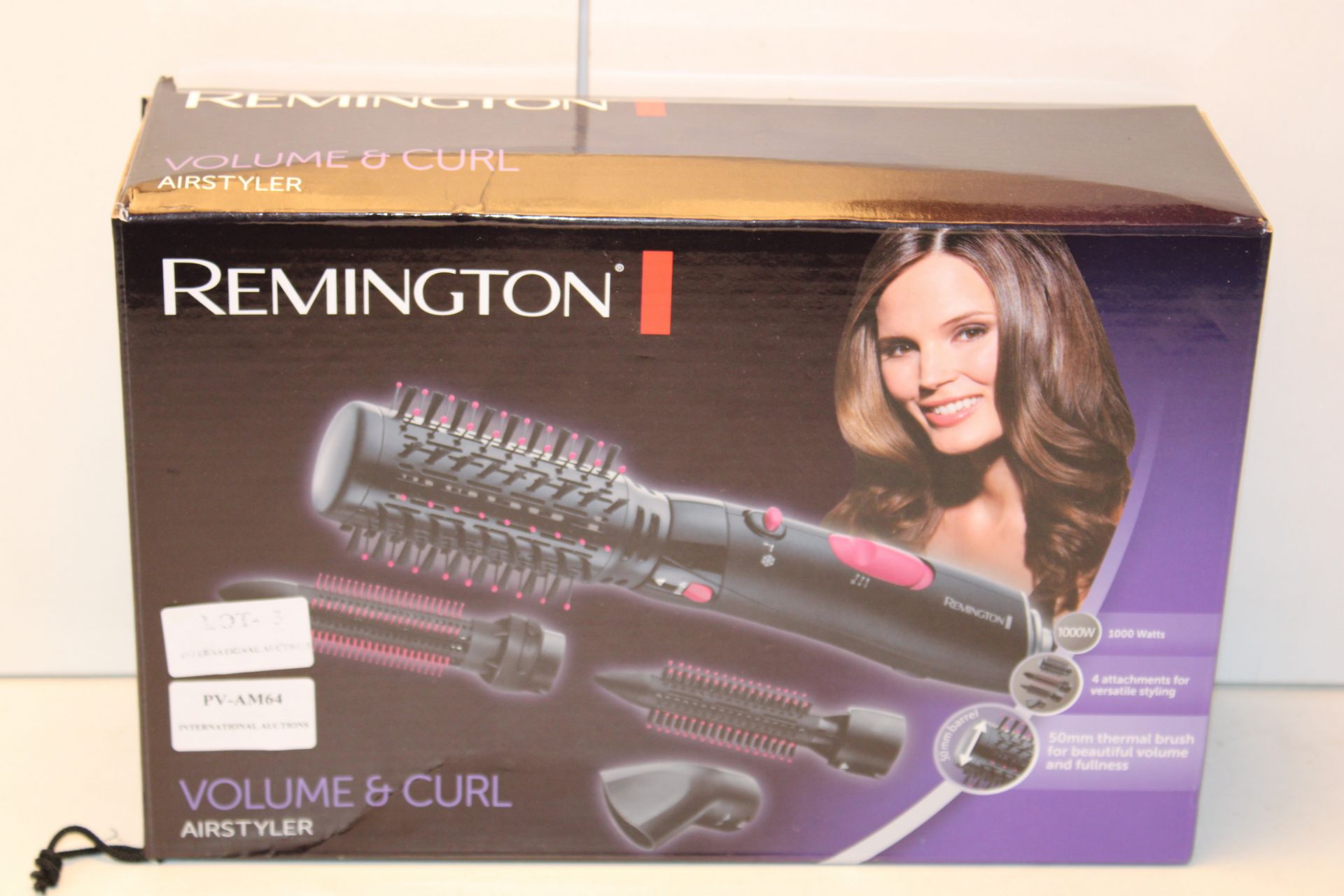 BOXED REMINGTON VOLUME & CURL AIRSTYLER Condition ReportAppraisal Available on Request- All Items