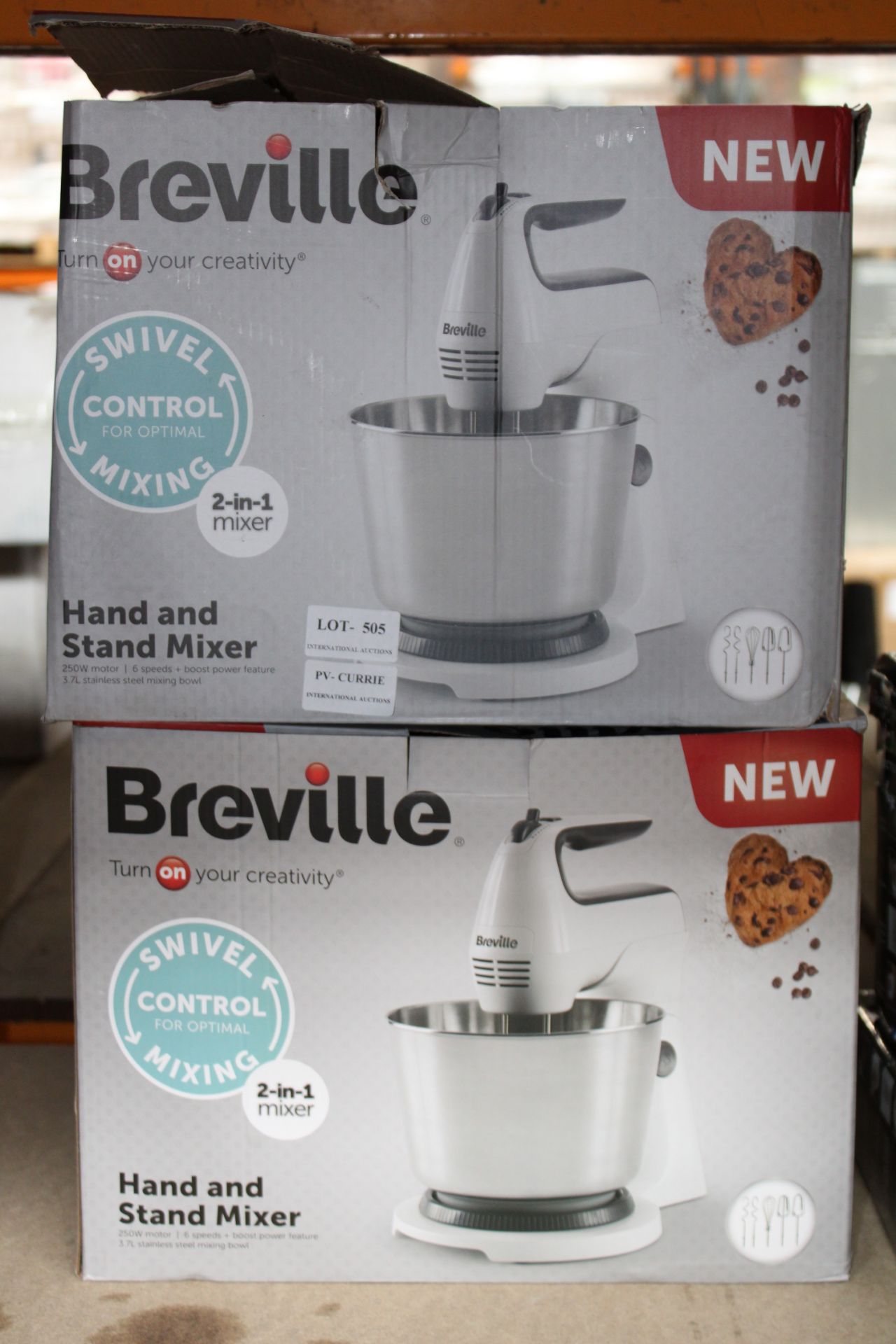 2X BOXED BREVILLE HAND AND STAND MIXERS VFM031 COMBINED RRP £90.00Condition ReportAppraisal