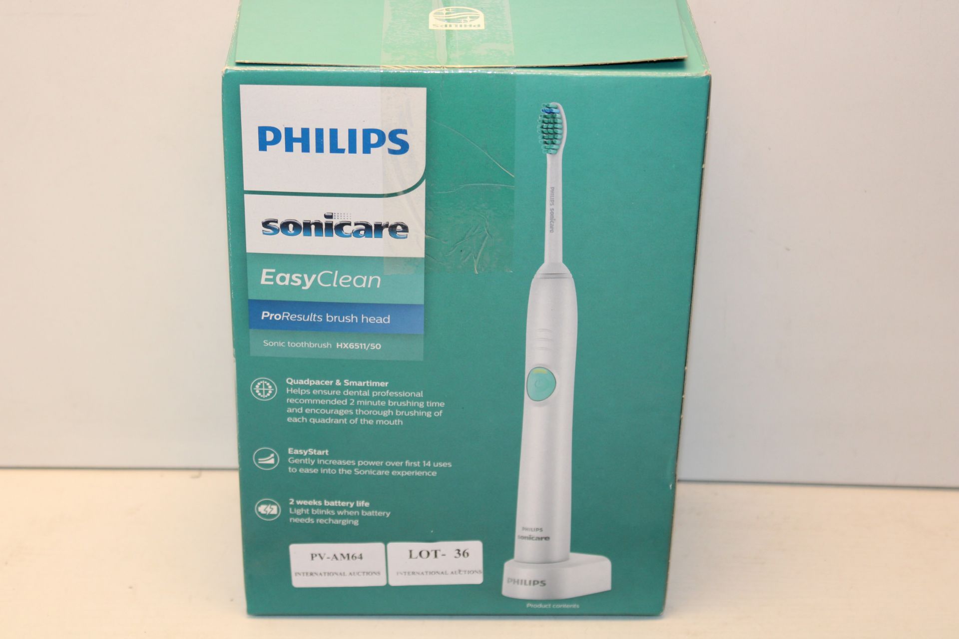 BOXED PHILIPS SONICARE EASYCLEAN SONIC TOOTHBRUSH RRP £69.99Condition ReportAppraisal Available on