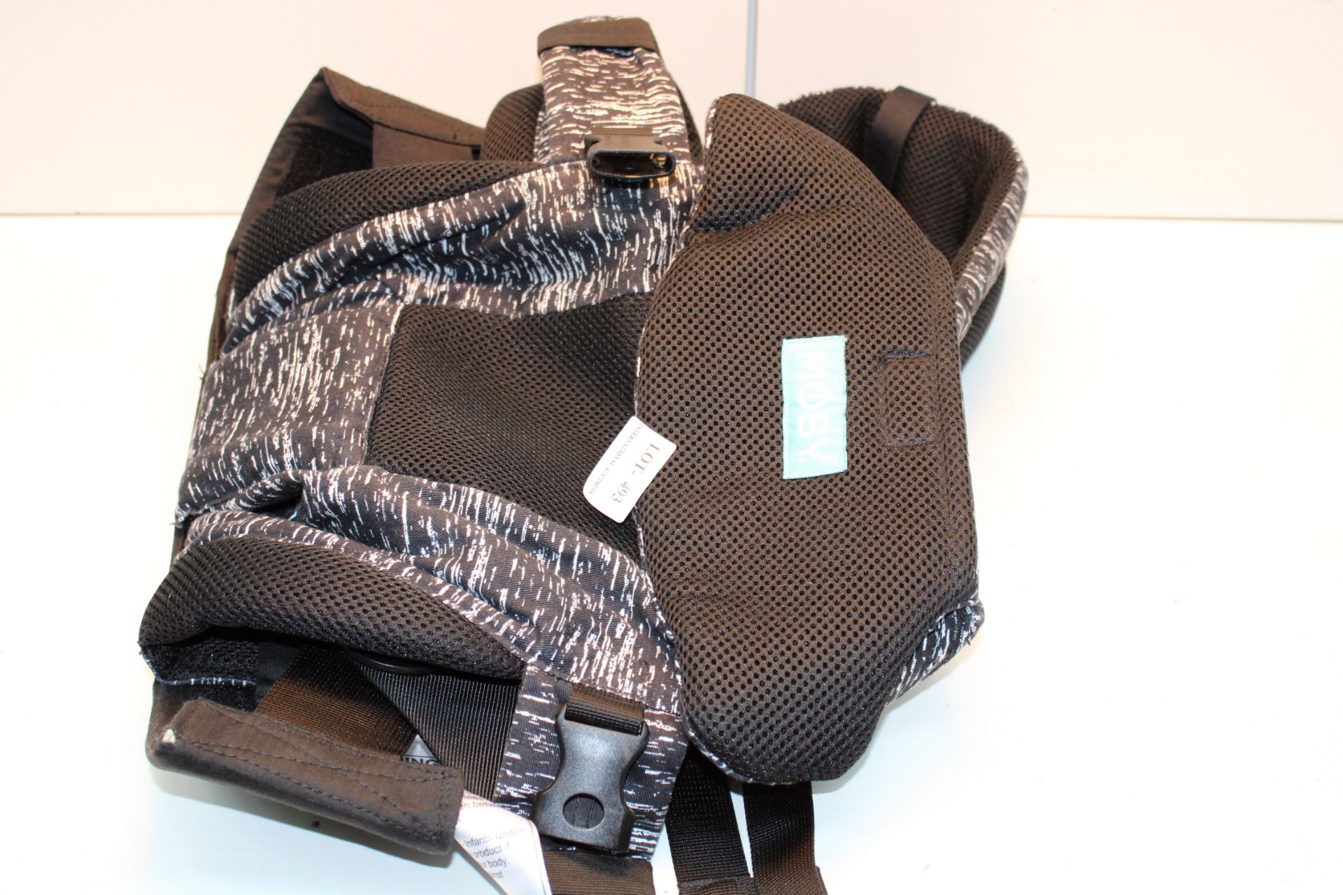 MOBY BABY CARRIER, IN BLACK, AS SHOWN ON PHOTO Condition ReportAppraisal Available on Request- All