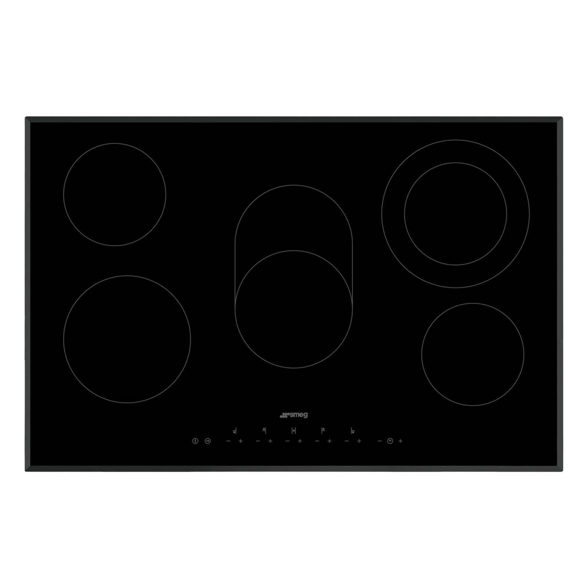 SMEG 5 ZONE CERAMIC HOB, MODEL- SE385EMTB, RRP-£799.00Condition ReportCOMPLETE WIITH MANUAL AND