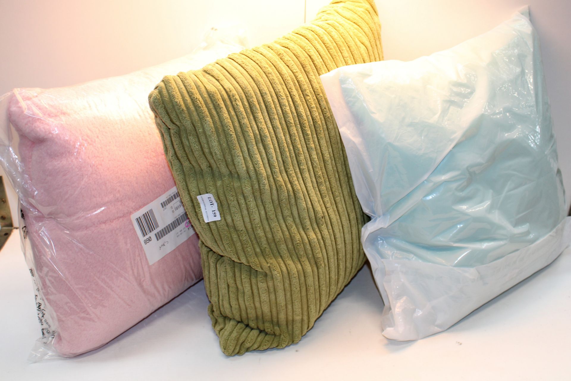 3X ASSORTED CUSHIONS (IMAGE DEPICTS STOCK)Condition ReportAppraisal Available on Request- All