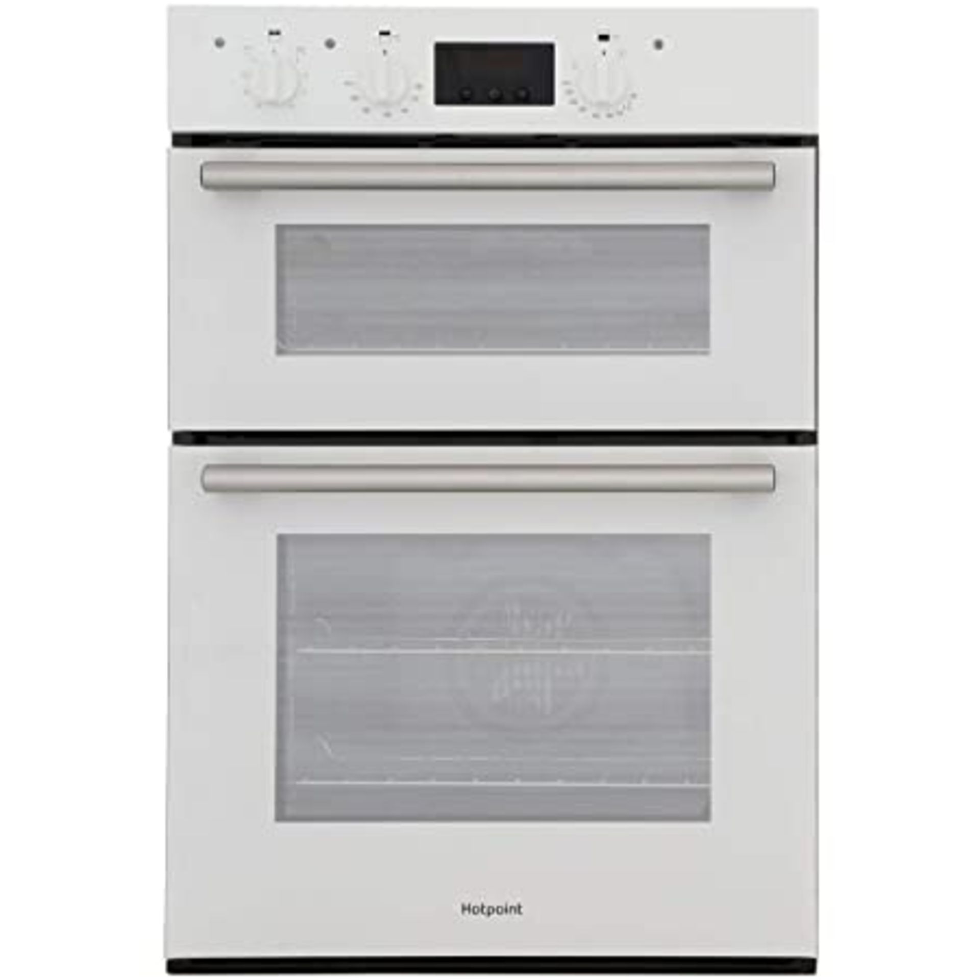 INDESIT WHITE DOUBLE INTEGRATED OVEN AND GRILL, MODEL- DD2540WHCondition ReportLOOKS UNUSED, NO