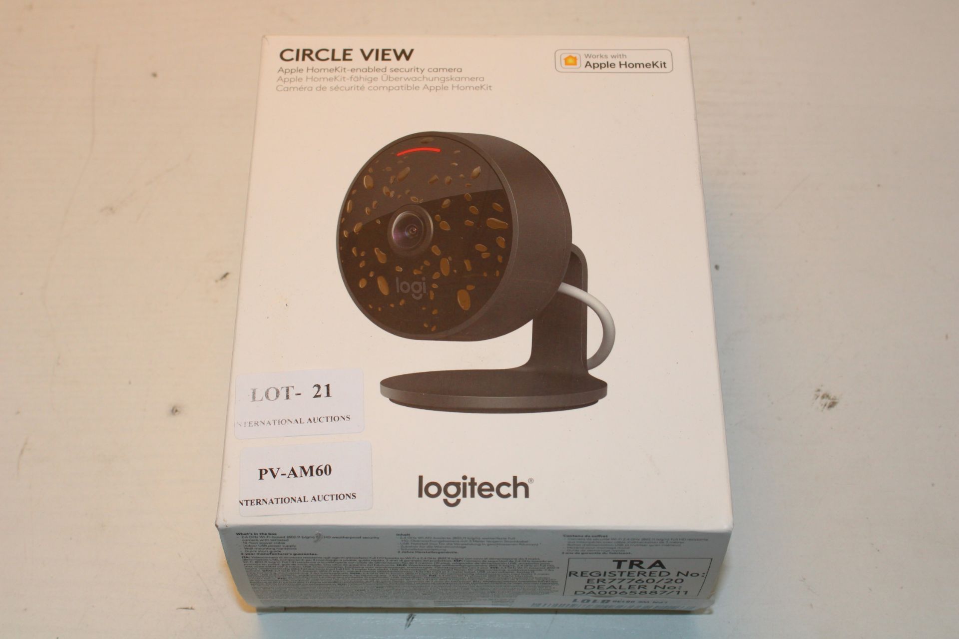 BOXED LOGITECH CIRCLE VIEW APPLE HOME-KIT ENABLED SECURITY CAMERA RRP £169.99Condition