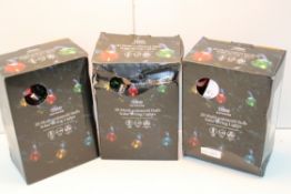 3X BOXED TESCO OUTDOOR 20 MULTICOLOURED BULB SOLAR STRING LIGHTS (VENDOR MARKED AS GRADE A/WE SELL