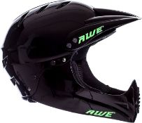 BOXED AWE AWESOM TO EXTREME FULL FACE BMX HELMET BLACK RRP £29.99Condition ReportAppraisal Available
