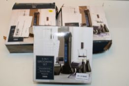 3X BOXED TESCO 5-IN-1 GROOMING SET COMBINED RRP £45.00 (VENDOR MARKED AS GRADE A/WE SELL NO WARRANTY