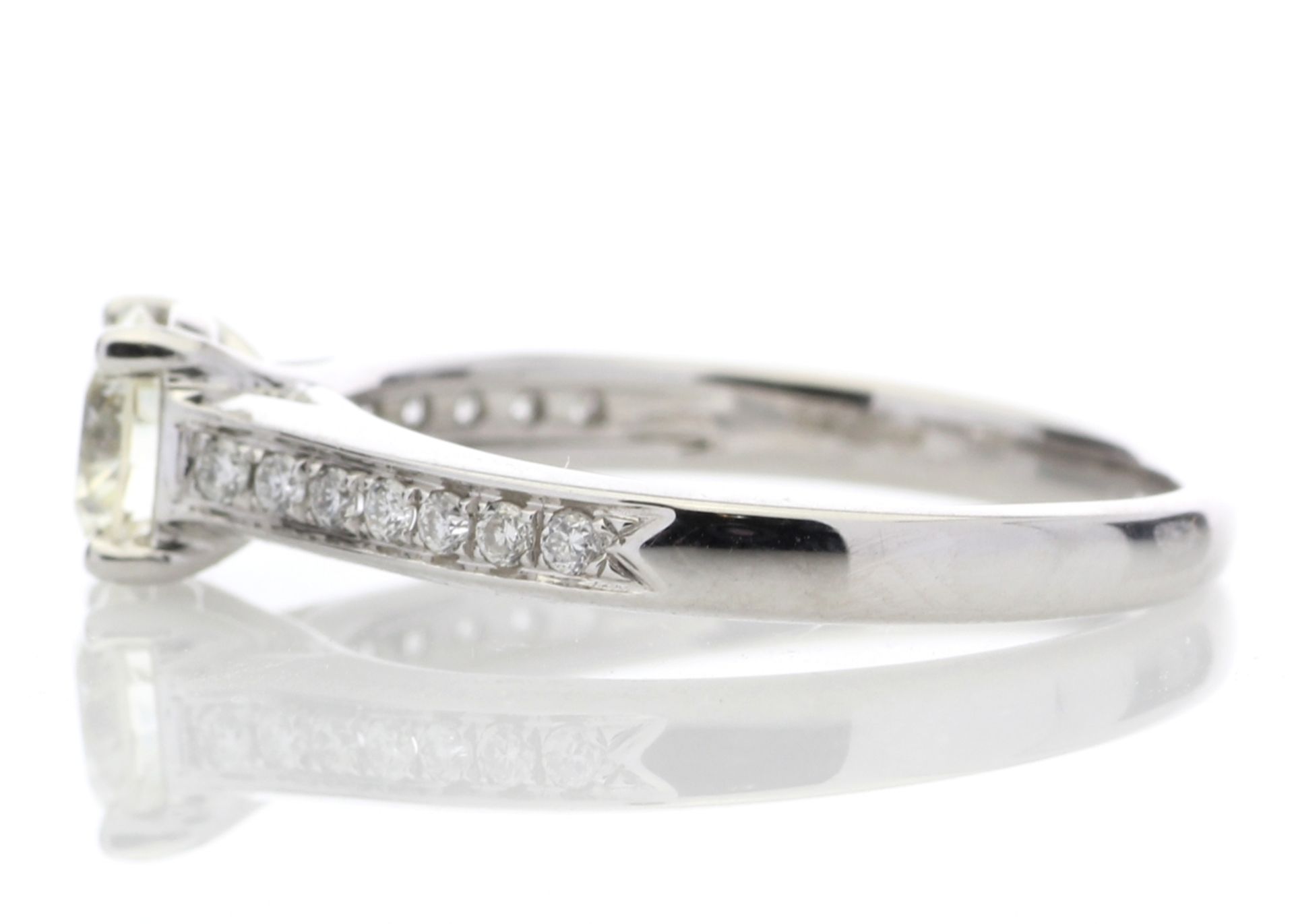 18ct White Gold Single Stone Claw Set Diamond Ring (0.60) 0.73 Carats - Valued by AGI £4,809.00 - - Image 3 of 4