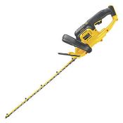 BOXED DEWALT 18V LITHIUM ION HEDGE TRIMMER MODEL: DCM563PB RRP £124.34Condition ReportAppraisal