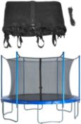 GRADE B - Upper Bounce Trampoline Replacement Enclosure Safety NET with Adjustable Straps, Fits Most