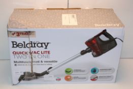 BOXED BELDRAY QUICK VAC LITE TWO IN ONE CORDED VACUUM CLEANER COMBINED RRP £105.00 (VENDOR MARKED AS