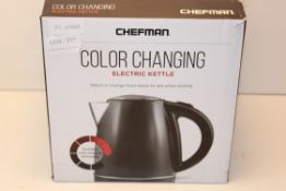 BOXED CHEFMAN COLOUR CHANGING ELECTRIC KETTLE Condition ReportAppraisal Available on Request- All