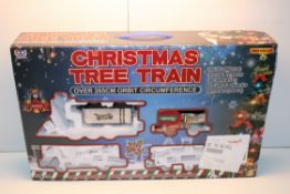 BOXED CHRISTMAS TREE TRAIN RRP £44.99Condition ReportAppraisal Available on Request- All Items are