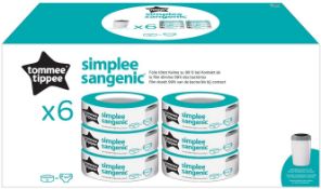 GRADE B - Tommee Tippee Simplee Sangenic Nappy Bin Refills, Sustainably Sourced Antibacterial