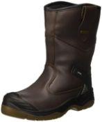 GRADE B - Apache Unisex-Adult AP305 Safety Boots Brown SIZE 10 RRP £60 Condition ReportGRADE B - MAY