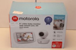 BOXED MORTOROLA 5" VIDEO BABY MONITOR WITH REMOTE PAN, TILT AND ZOOM MODEL: MBP50 RRP £149.