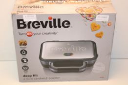 BOXED BREVILLE DEEP FILL 2 SLICE SANDWICH TOASTER Condition ReportAppraisal Available on Request-