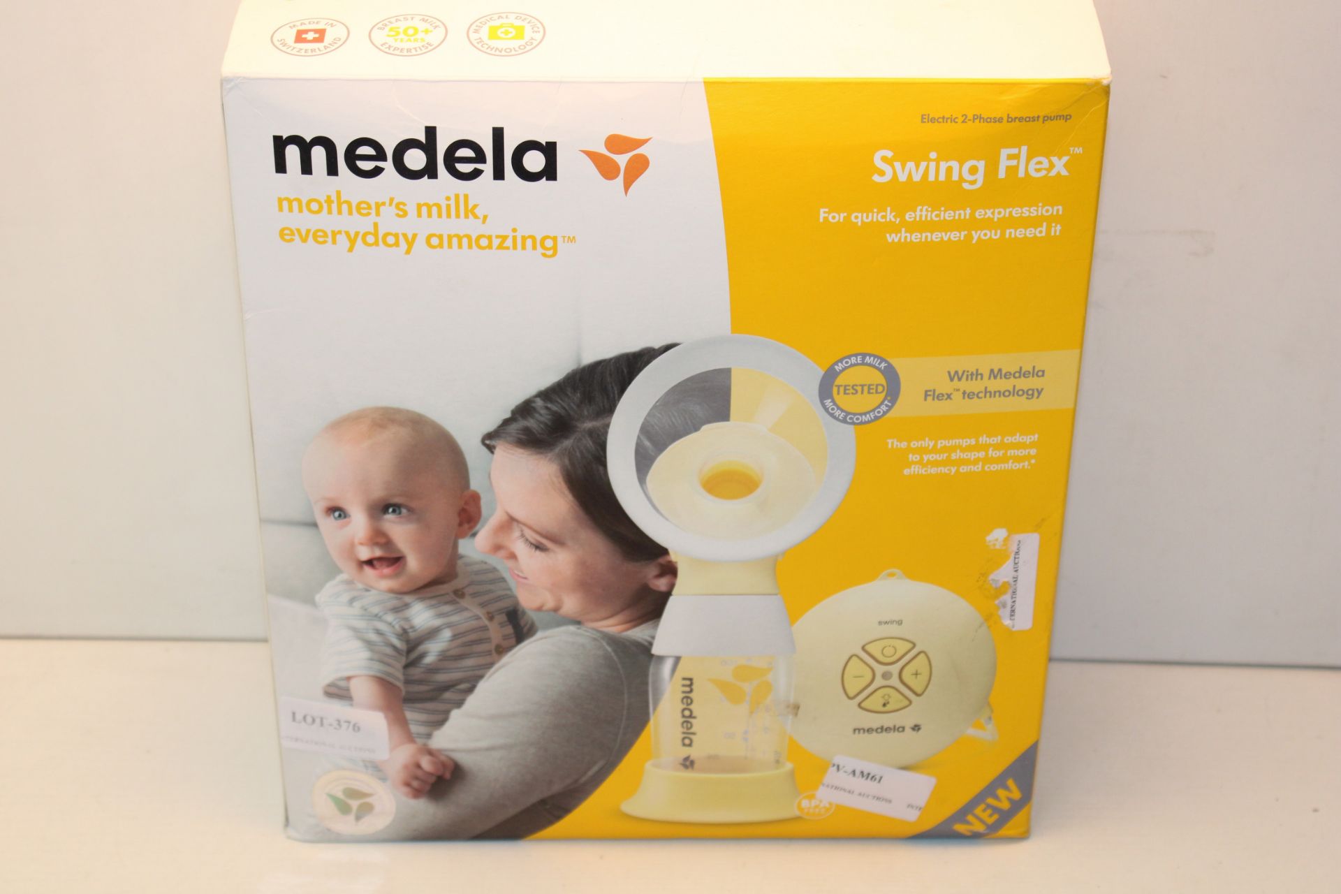 BOXED MEDELA SWING FLEX ELECTRIC 2-PHASE BREAST PUMP RRP £145.00Condition ReportAppraisal